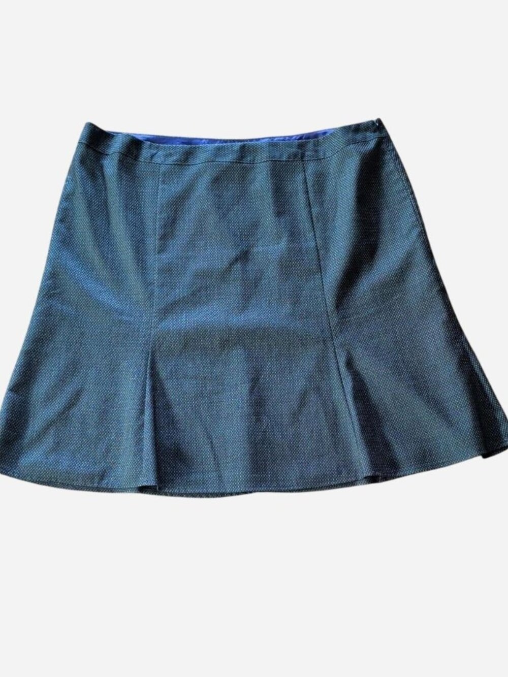 Lane Bryant Black Gray Dobby Flounce Skirt Plus Size 24